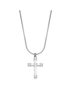 Collana Uomo S'AGAPO Proud SPD29 in acciaio 316L pendente a forma d...