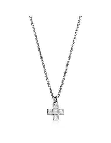 Collana Uomo S'AGAPO Proud SPD26 in acciaio 316L pendente a forma d...