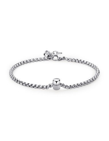 Bracciale Uomo S'AGAPO Rogue SRG11 in acciaio 316L centrale rotondo...