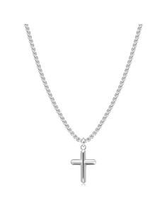 Collana Uomo S'AGAPO Rogue SRG03 in acciaio 316L pendente a forma d...