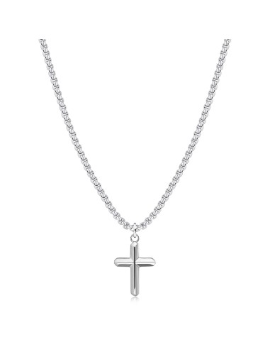 Collana Uomo S'AGAPO Rogue SRG03 in acciaio 316L pendente a forma d...