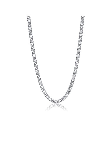 Collana Uomo S'AGAPO Ripple SRP01 in acciaio 316L catena grumetta d...