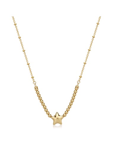Collana girocollo S'AGAPO Stellar SSE36 in acciaio 316L dorato con ...