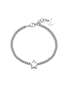 Bracciale S'AGAPO Stellar SSE43 in acciaio 316L con sfere e central...