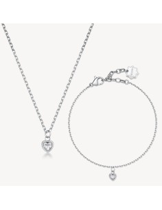 Set collana + bracciale BROSWAY Chakra Amore BHKLE01 in acciaio 316...