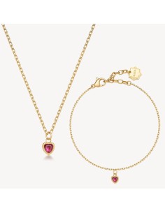 Set collana + bracciale BROSWAY Chakra Amore BHKLE02 in acciaio 316...
