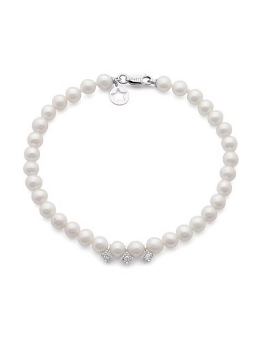 Bracciale COMETE GIOIELLI in oro18Kt e perle BRQ 369 only 453,60 € ...