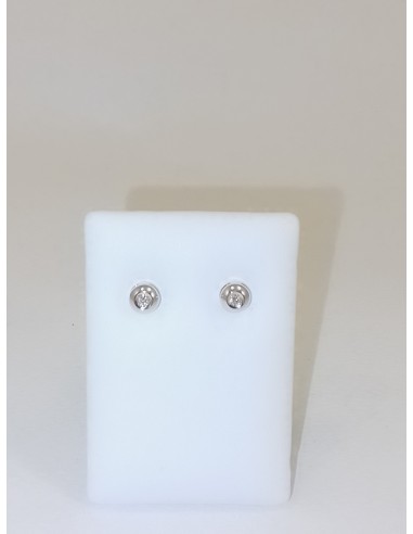 Earrings in white gold and natural diamonds ct. 0.08 - 2081421 only...