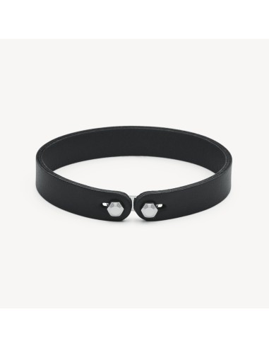 Bracciale Uomo BROSWAY Ink in pelle color nero e acciaio BIK145B  a...