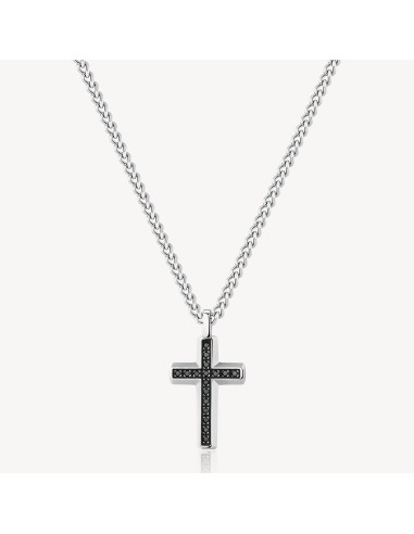 Collana lunga Uomo BROSWAY Backliner in acciaio 316L con pendente c...