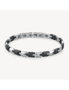 Bracciale semirigido Uomo BROSWAY Backliner in acciaio 316L pvd ner...