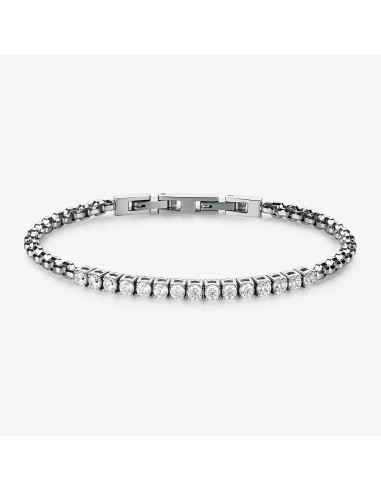 Bracciale tennis Uomo BROSWAY Avantgarde in acciaio 316L e cristall...