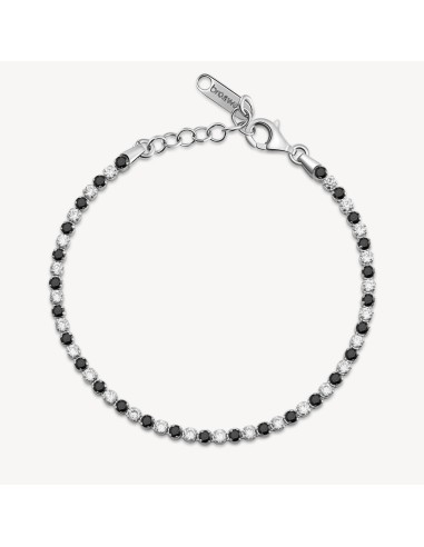 Bracciale tennis BROSWAY FANCY in argento 925 e cristalli bianchi e...