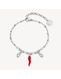 Bracciale BROSWAY Chakra Portafortuna in acciaio 316L e cornetto BH...