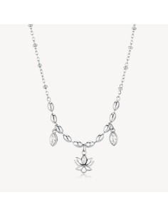 Collana BROSWAY Chakra Mistici in acciaio 316L e Fiore di Loto BHKN...
