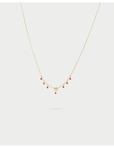 Girocollo RUE DES MILLE Essence in argento 925 dorato Mini Cuore e ...
