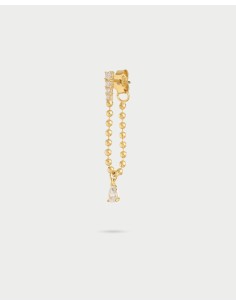 Mono orecchino RUE DES MILLE Athena goccia mini boul in argento 925...