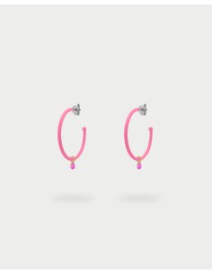 Orecchini Hoops medium RUE DES MILLE Gipsy Chic in argento 925 vern...