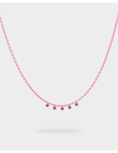 Collana girocollo catena verniciata RUE DES MILLE Gipsy Chic in arg...