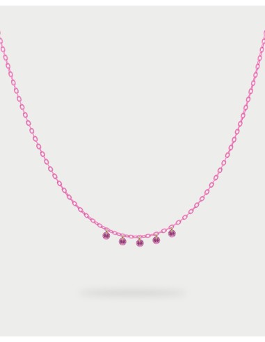 Collana girocollo catena verniciata RUE DES MILLE Gipsy Chic in arg...