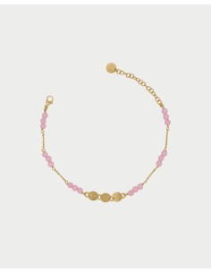 Bracciale RUE DES MILLE Gipsy Chic in argento 925 dorato pepite ros...