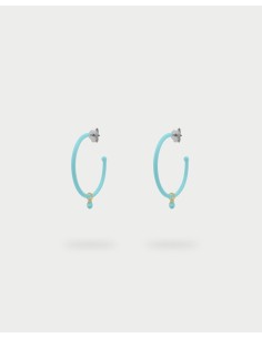 Orecchini Hoops medium RUE DES MILLE Gipsy Chic in argento 925 vern...