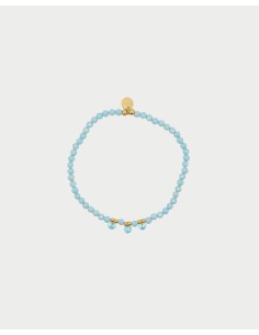 Bracciale elastico RUE DES MILLE Gipsy Chic in argento 925 dorato p...