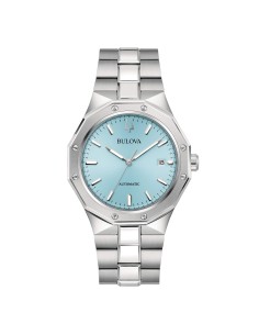 Orologio BULOVA Octagon Automatic 96B462 cinturino in acciaio quadr...