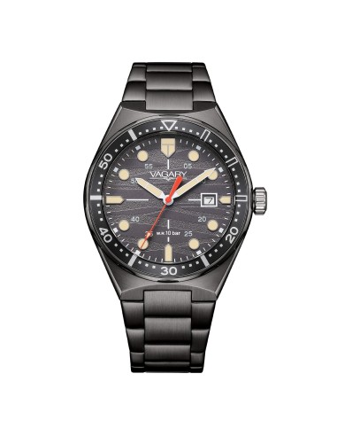 Orologio VAGARY by CITIZEN Aqua39 Solotempo IB9-506-61 Anthracite o...