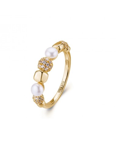 Anello ROSATO Azzurra in argento 925 dorato RZAZ039C con cristalli ...