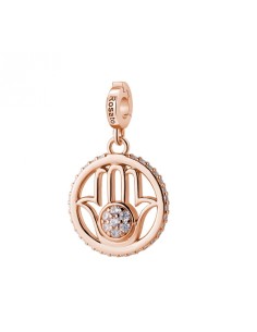 Charm ROSATO Storie in argento 925 placcato oro rosa RZ250 con cris...
