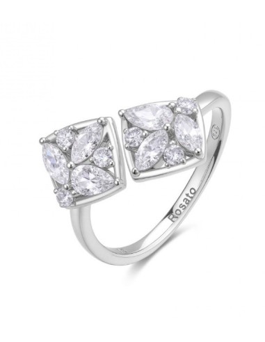 Anello ROSATO Gemma in argento 925 RZGE60C con cristalli Misura 16 ...