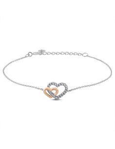 STROILI Bracciale Silver Moments Argento Bicolore Bianco / Rosa Cubic Zirconia 1664271