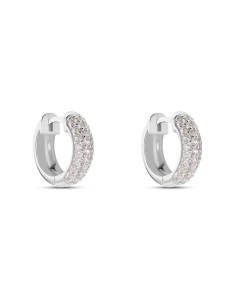 STROILI Orecchini A Cerchio Silver Shine Argento Rodiato Cubic Zirconia 1666881
