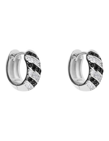 STROILI Orecchini A Cerchio Silver Shine Argento Rodiato Cubic Zirconia 1691550