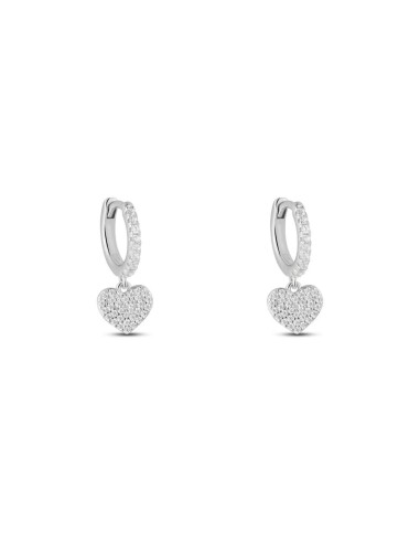 STROILI Orecchini A Cerchio Silver Moments Argento Rodiato Cubic Zirconia 1667431
