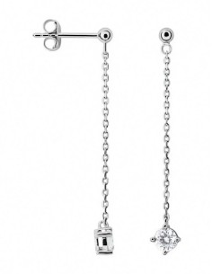 STROILI Orecchini Pendenti Punto Luce Silver Elegance Argento Rodiato Cubic Zirconia 1691439