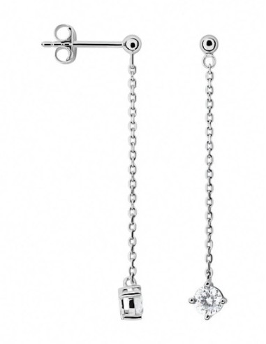 STROILI Orecchini Pendenti Punto Luce Silver Elegance Argento Rodiato Cubic Zirconia 1691439