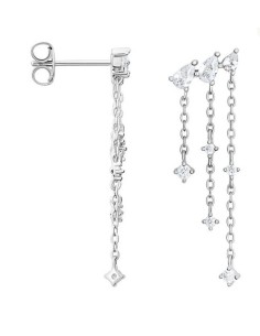 STROILI Orecchini Pendenti Silver Elegance Argento Rodiato Cubic Zirconia 1691437