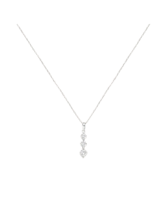 STROILI Collana Trilogy Silver Elegance Argento Rodiato Cubic Zirconia 1514024