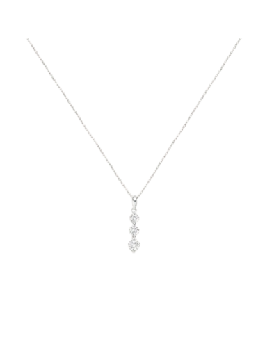 STROILI Collana Trilogy Silver Elegance Argento Rodiato Cubic Zirconia 1514024