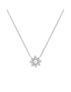 STROILI Collana Silver Pearls Argento Rodiato Perla sintetica Cubic Zirconia 1691444