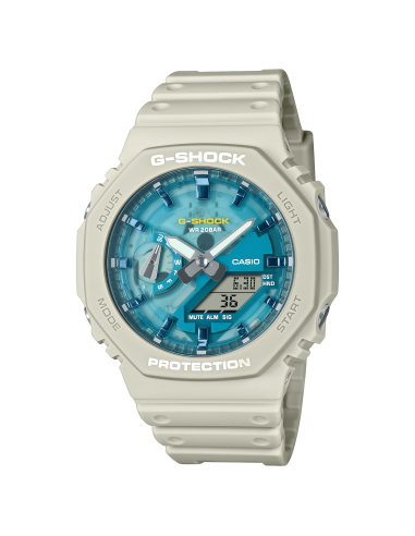 Orologio CASIO G-SHOCK GA-2100AS-5AER Sand Beige/Blue Lagoon only 1...