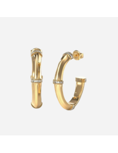 Orecchini GUESS Bamboo JUBE05160JW YG only 42,00 € on OroFashion.it