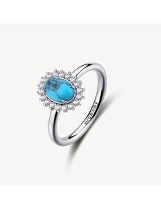 Anello Kate BROSWAY FANCY in argento 925 turchese e cristalli FCL12...