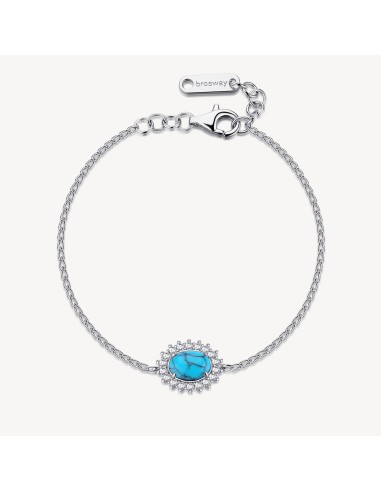 Bracciale Kate BROSWAY FANCY in argento 925 turchese e cristalli FC...