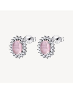 Orecchini Kate BROSWAY FANCY in argento 925 quarzo rosa e cristalli...