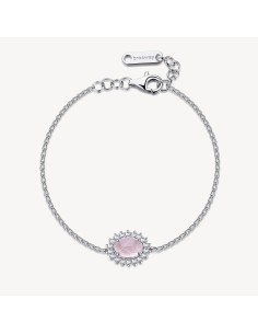 Bracciale Kate BROSWAY FANCY in argento 925 quarzo rosa e cristalli...