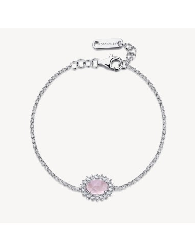 Bracciale Kate BROSWAY FANCY in argento 925 quarzo rosa e cristalli...