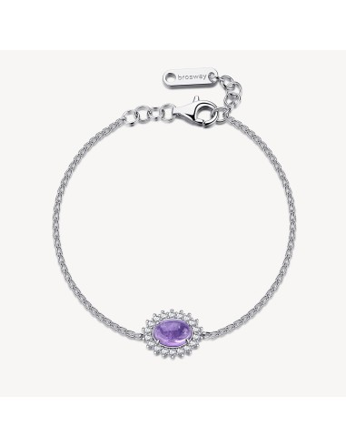 Bracciale BROSWAY FANCY in argento 925 ametista e cristalli FMP128 ...